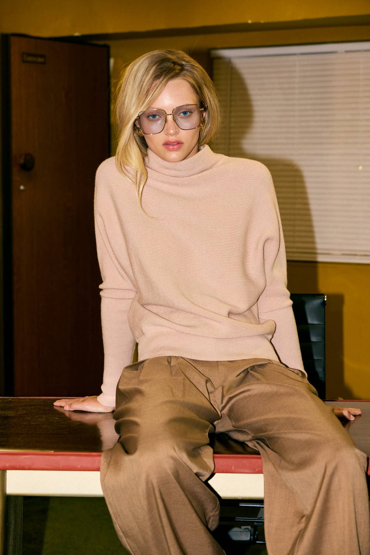 Mock Neck Oversized Sweater