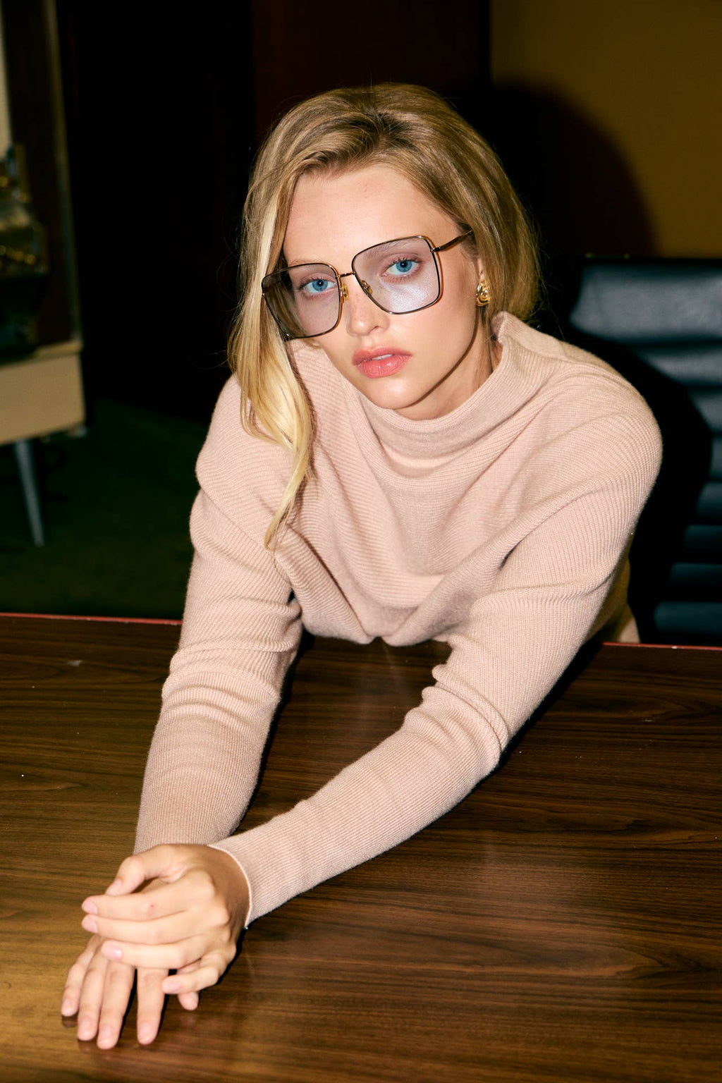 Mock Neck Oversized Sweater